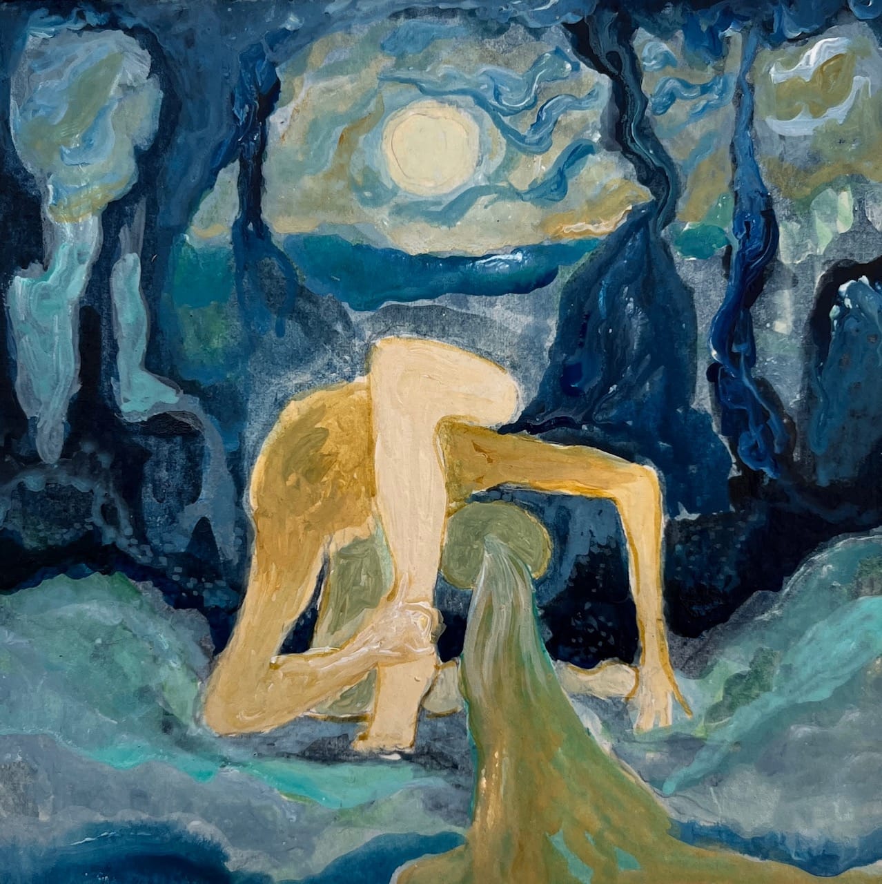 Flow of thought. — painting by Chloe S Moncrieff